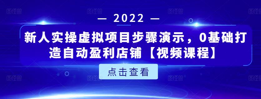 新人实操虚拟项目步骤演示，0基础打造自动盈利店铺-资源整合网