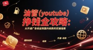 油管(youtube)挣钱全攻略：从开通广告收益到国内收款的实操指南（更新）-资源整合网